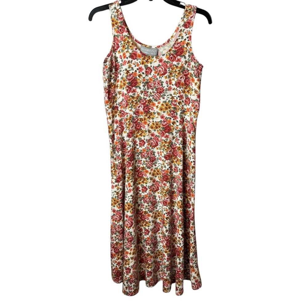 Vintage Rabbit JR Floral 90s Midi Dress 5/6